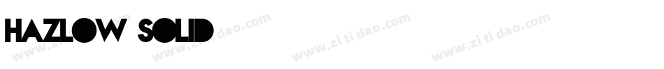 hazlow solid字体转换